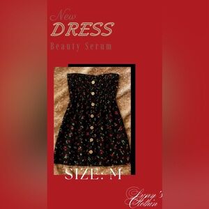 Ambiance Black Floral Mini Dress